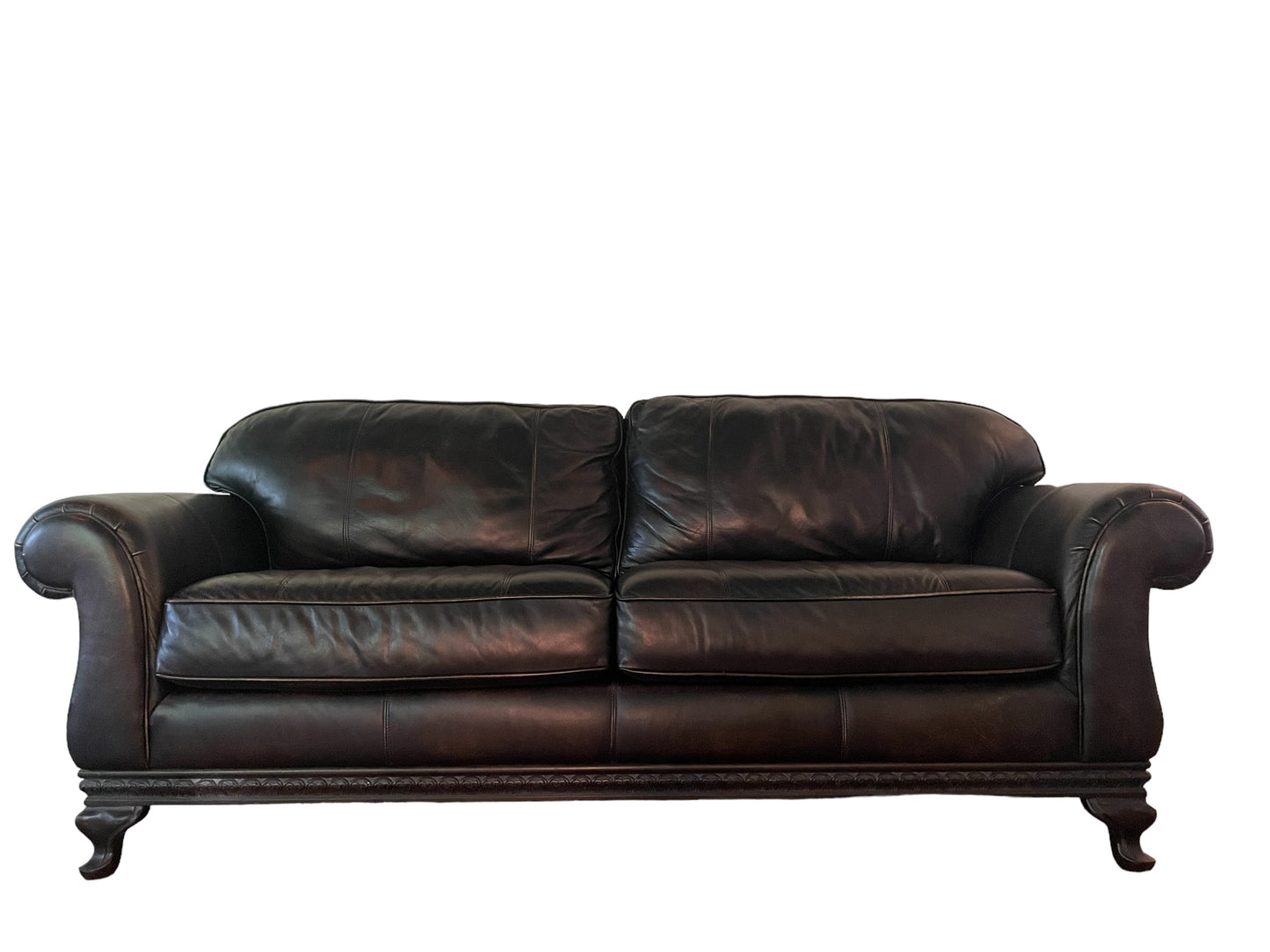 Brown Leather Couch Bernhardt Leather Luxury Deep Seat Sofa Vintage Like New Vintage Sofa in style of Ralph Lauren Leather Couch