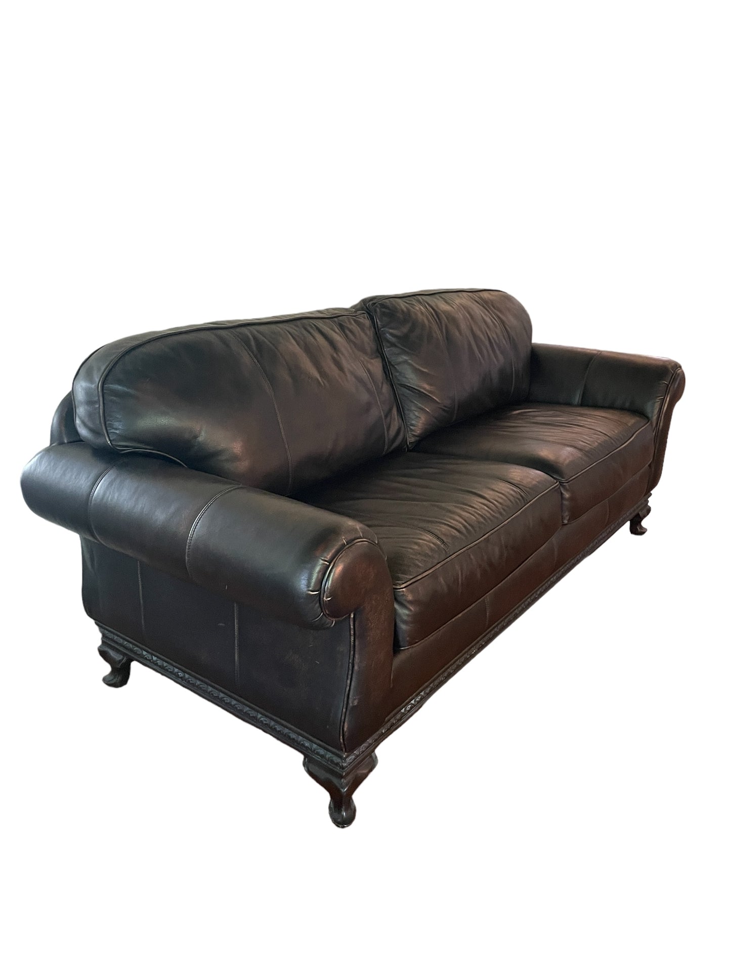 Brown Leather Couch Bernhardt Leather Luxury Deep Seat Sofa Vintage Like New Vintage Sofa in style of Ralph Lauren Leather Couch