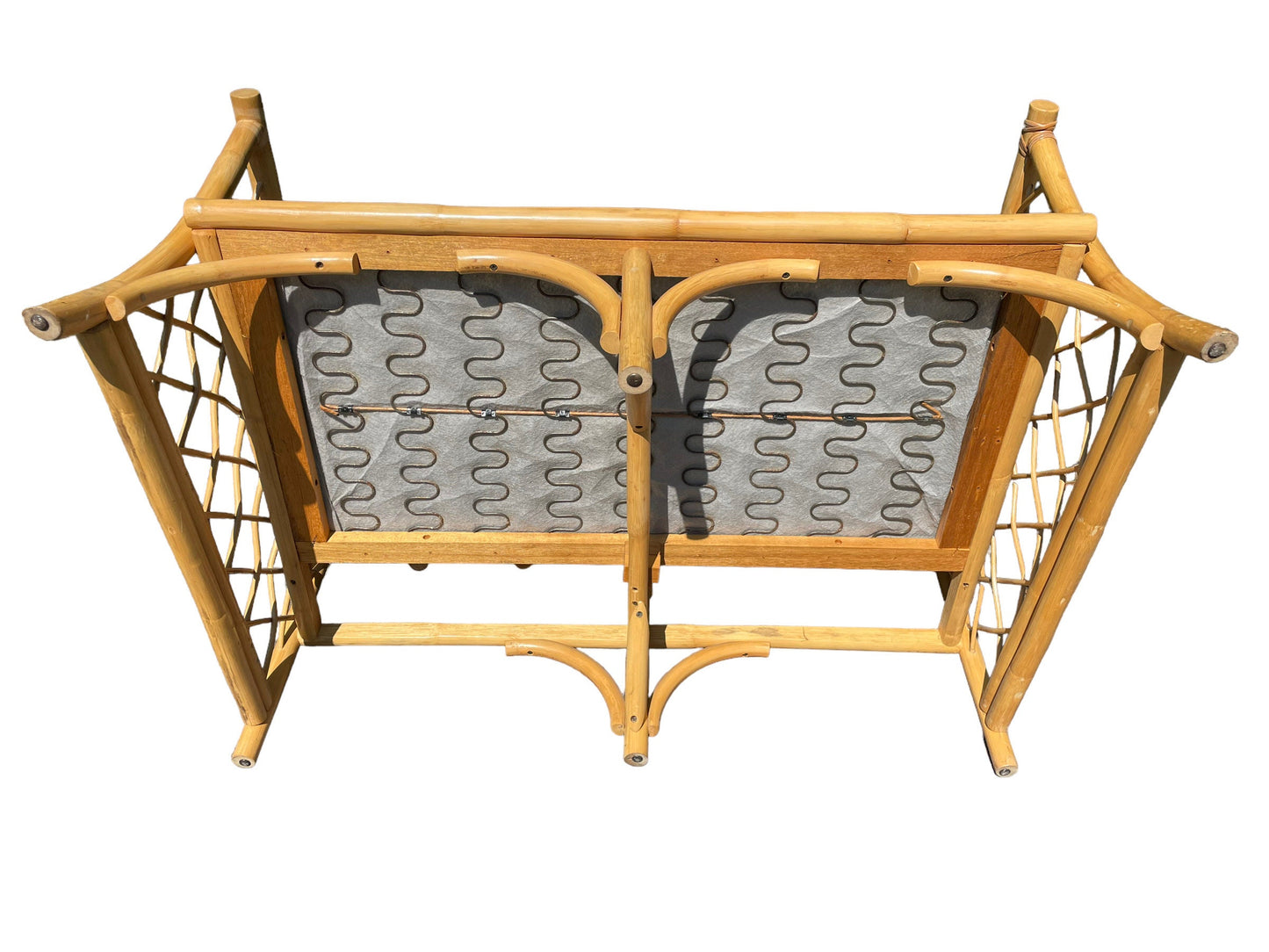 Vintage Rattan Couch Ficks Reed Style Patio Furniture Rattan Vintage Sofa Palm Beach Lattice Furniture Porch 2 Seater FREE SHIPPING