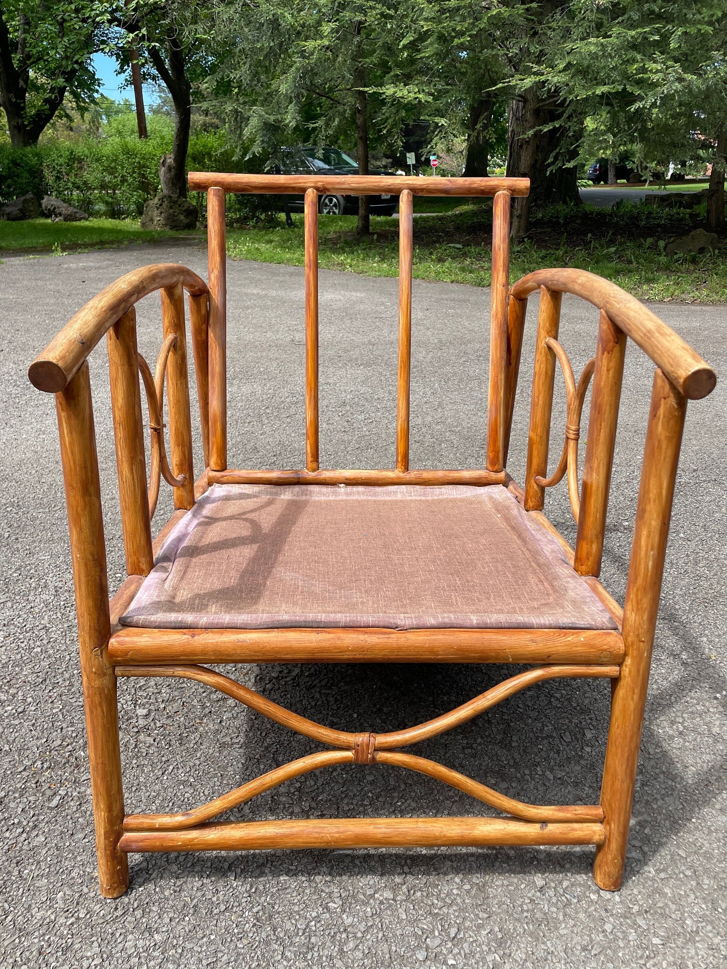 Vintage Armchair Patio Chair Ficks Reed Style Patio Furniture Rattan Vintage Sofa Palm Beach Boho Furniture Porch Chair