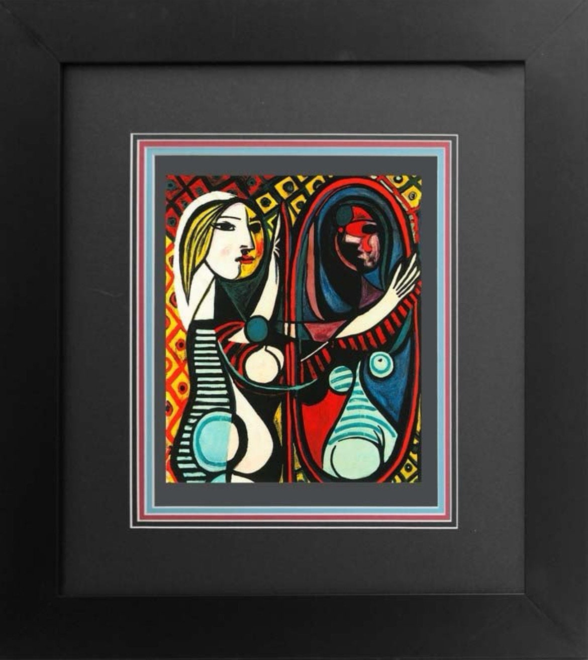 Pablo Picasso ‘Girl in a Mirror Limited Edition on Paper from Collection Domaine Picasso Artwork Gift Wall Art Wedding Gift Heirloom Piece