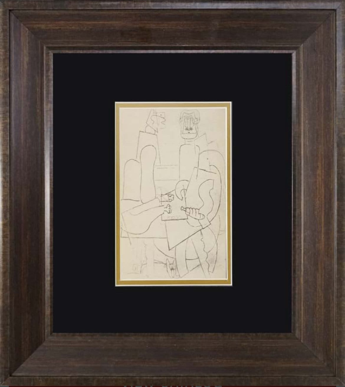 Pablo Picasso Antique Lithograph 1926 Paris Antique Wall Art Wedding Gift for Her Housewarming Gift Custom Framed FREE SHIPPING