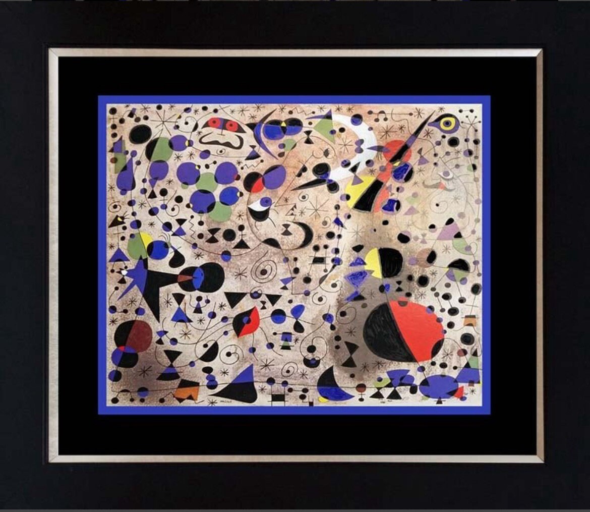 Joan Miro Lithograph Limited Edition Artwork Gift for Wedding Fine Art Housewarming Gift for Her Framed Art Gift for Mom FREE SHIPPING