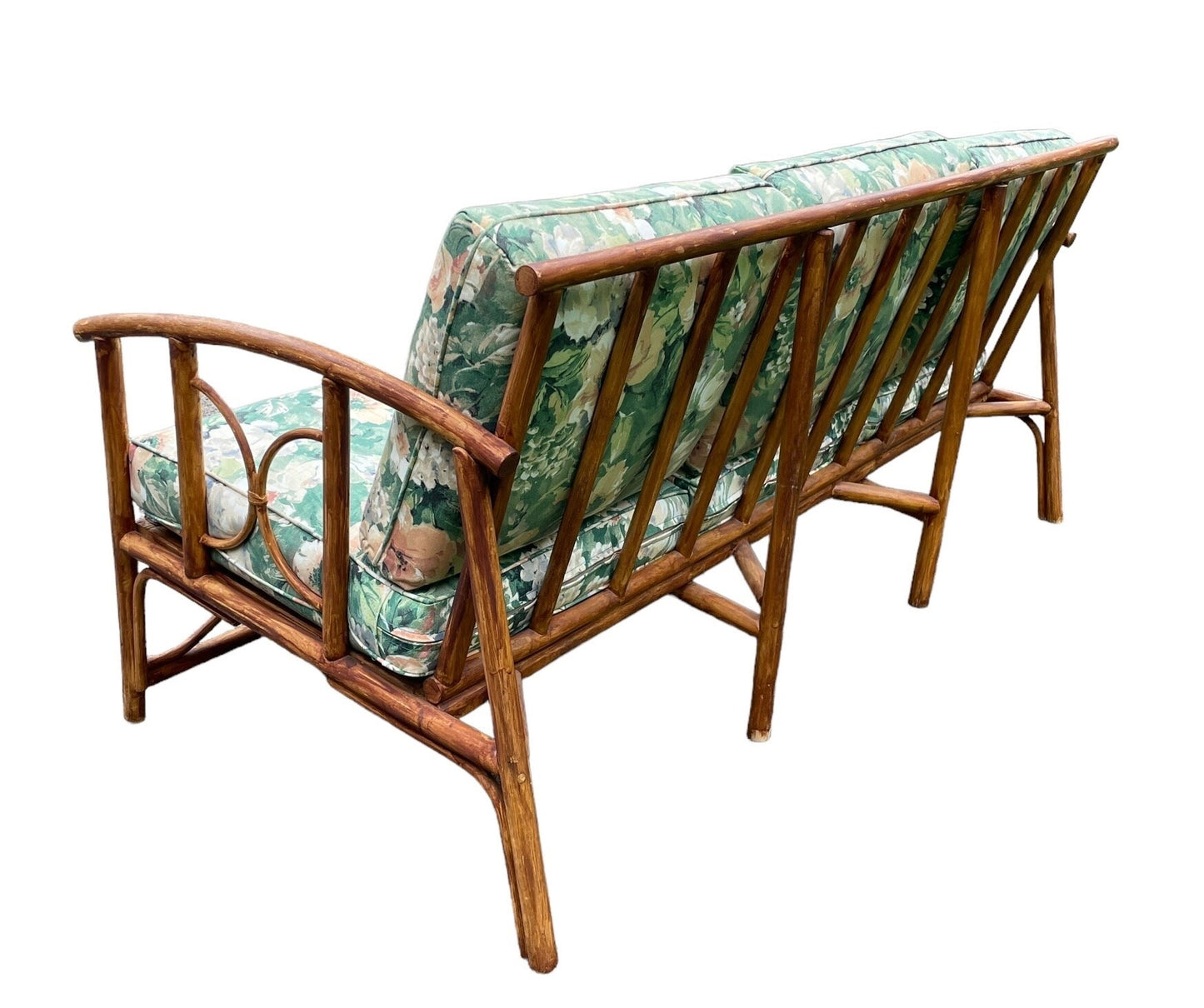 Vintage Sofa Ficks Reed Style Patio Furniture Rattan Vintage Sofa Palm Beach Boho Furniture Porch Couch