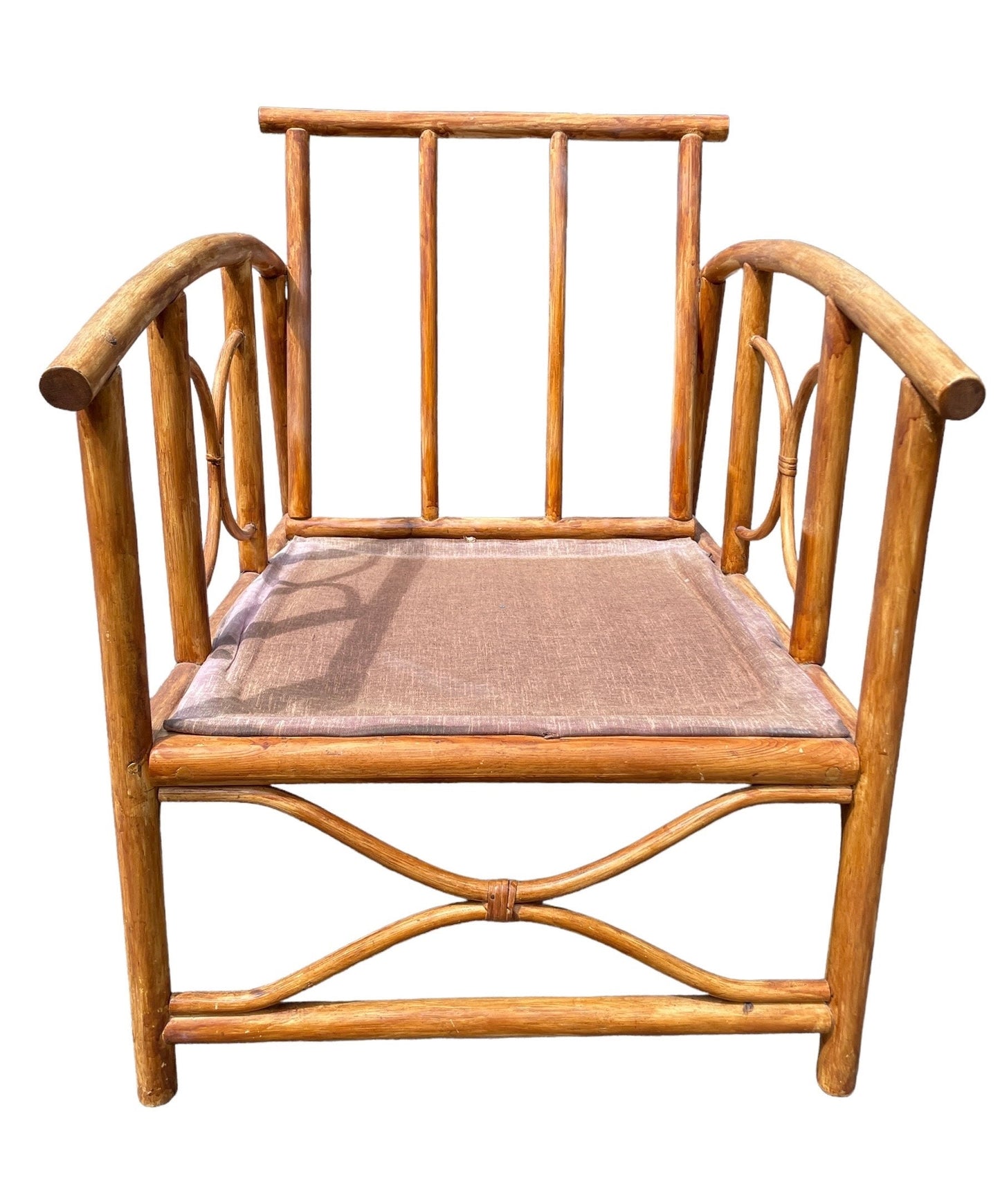 Vintage Armchair Patio Chair Ficks Reed Style Patio Furniture Rattan Vintage Sofa Palm Beach Boho Furniture Porch Chair