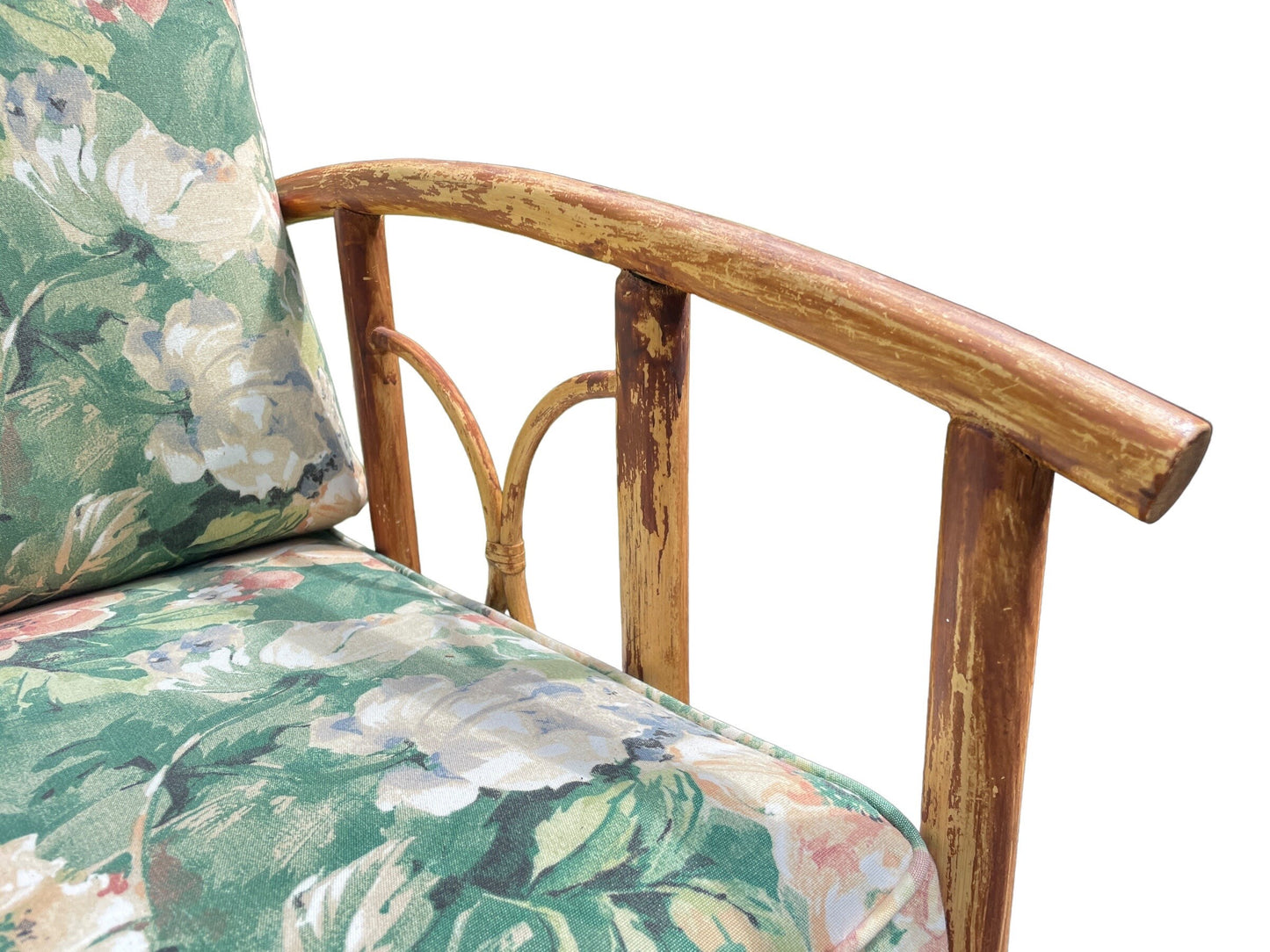 Vintage Armchair Patio Chair Ficks Reed Style Patio Furniture Rattan Vintage Sofa Palm Beach Boho Furniture Porch Chair