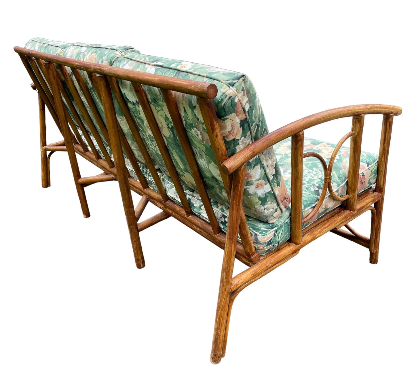 Vintage Sofa Ficks Reed Style Patio Furniture Rattan Vintage Sofa Palm Beach Boho Furniture Porch Couch