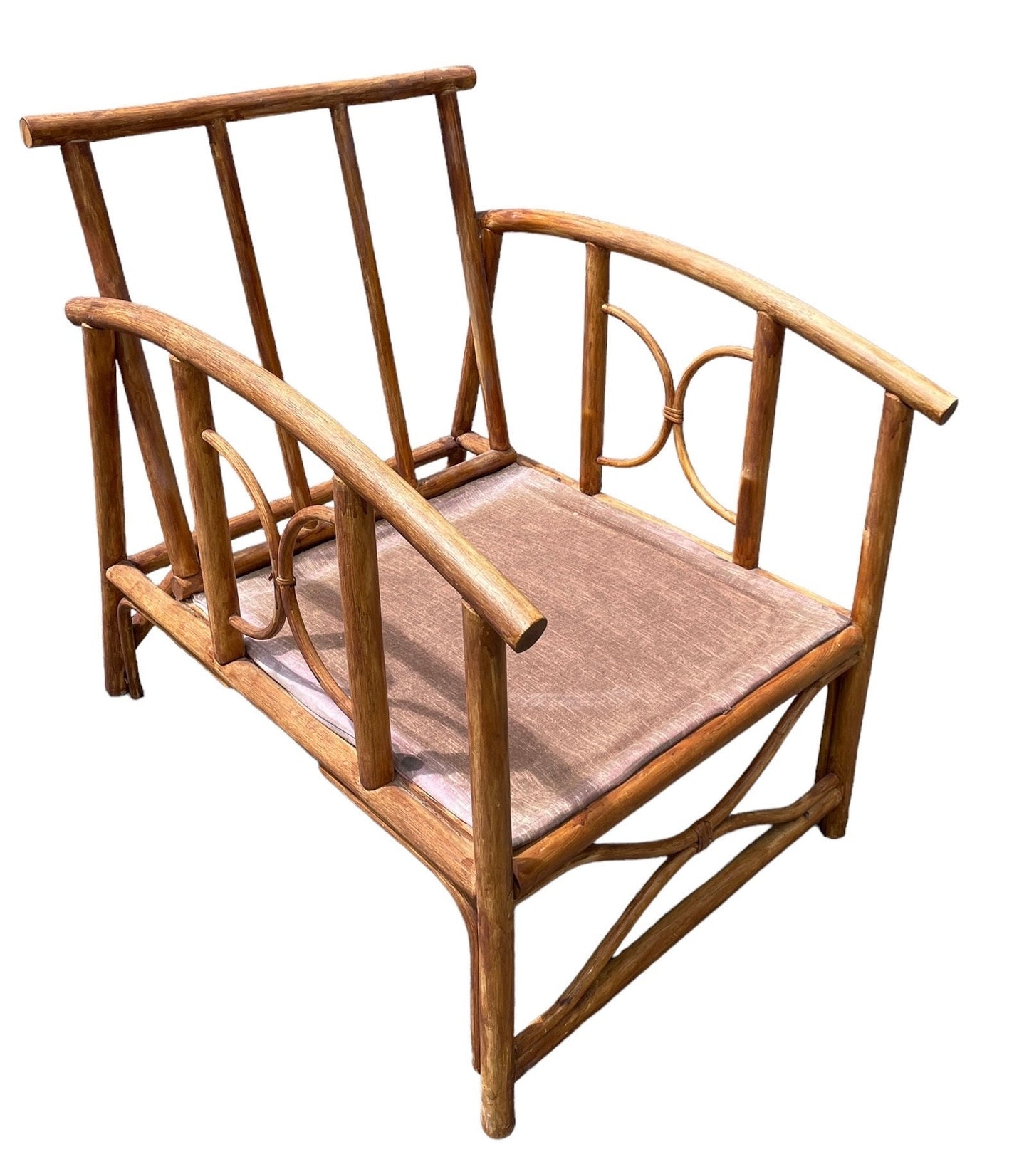Vintage Armchair Patio Chair Ficks Reed Style Patio Furniture Rattan Vintage Sofa Palm Beach Boho Furniture Porch Chair