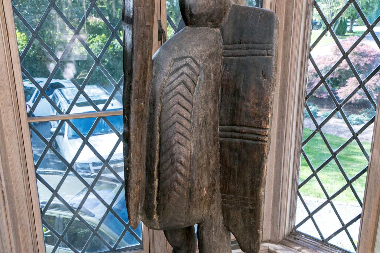 Large Vintage Wood Bird Sculpture Senufo Hornbill African Bird Sculpture Extra Large