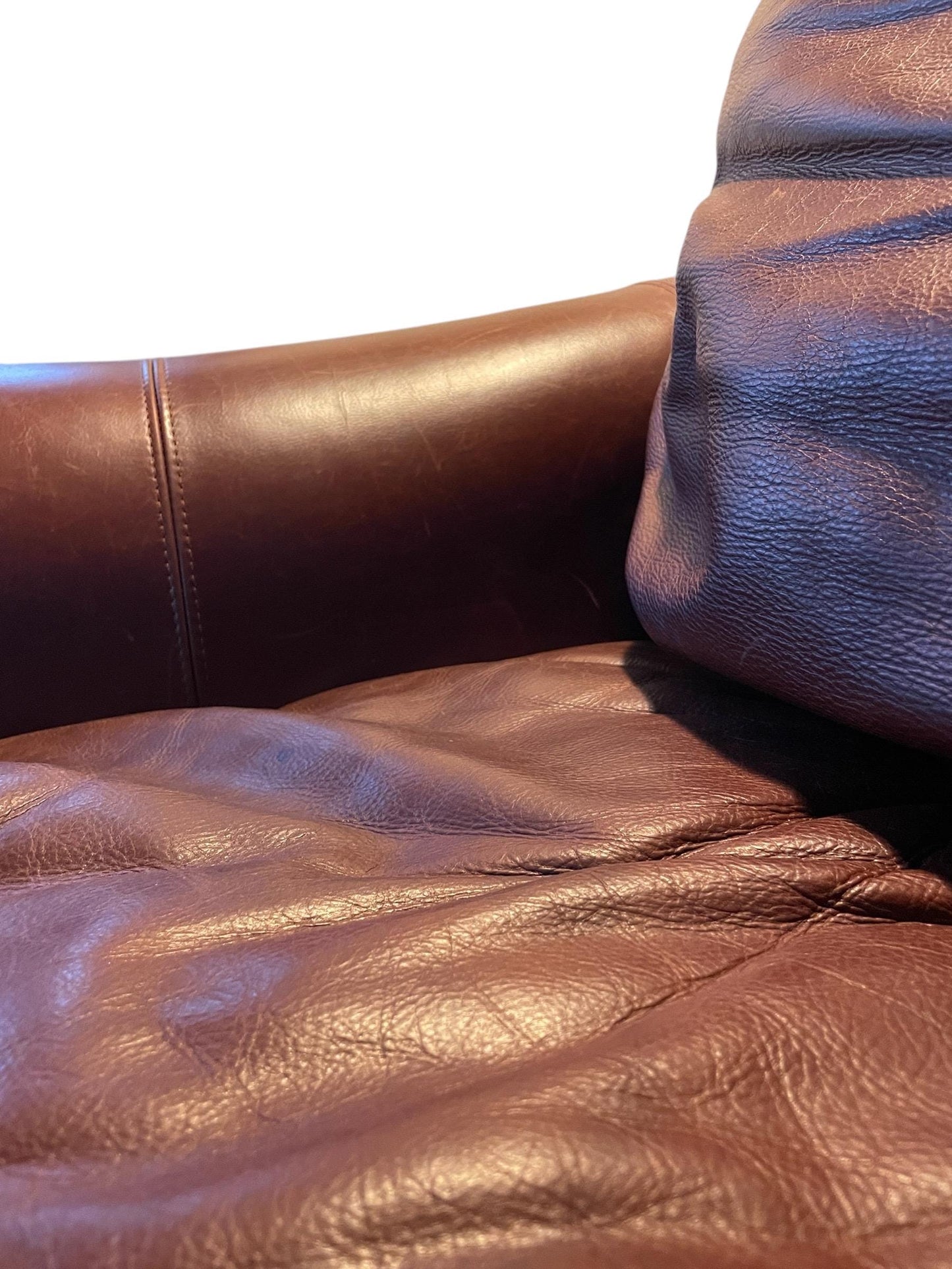 Restoration Hardware Style Deep Seat Vintage Leather Couch Brown Leather Sofa by Stickley Vintage Leather Couch