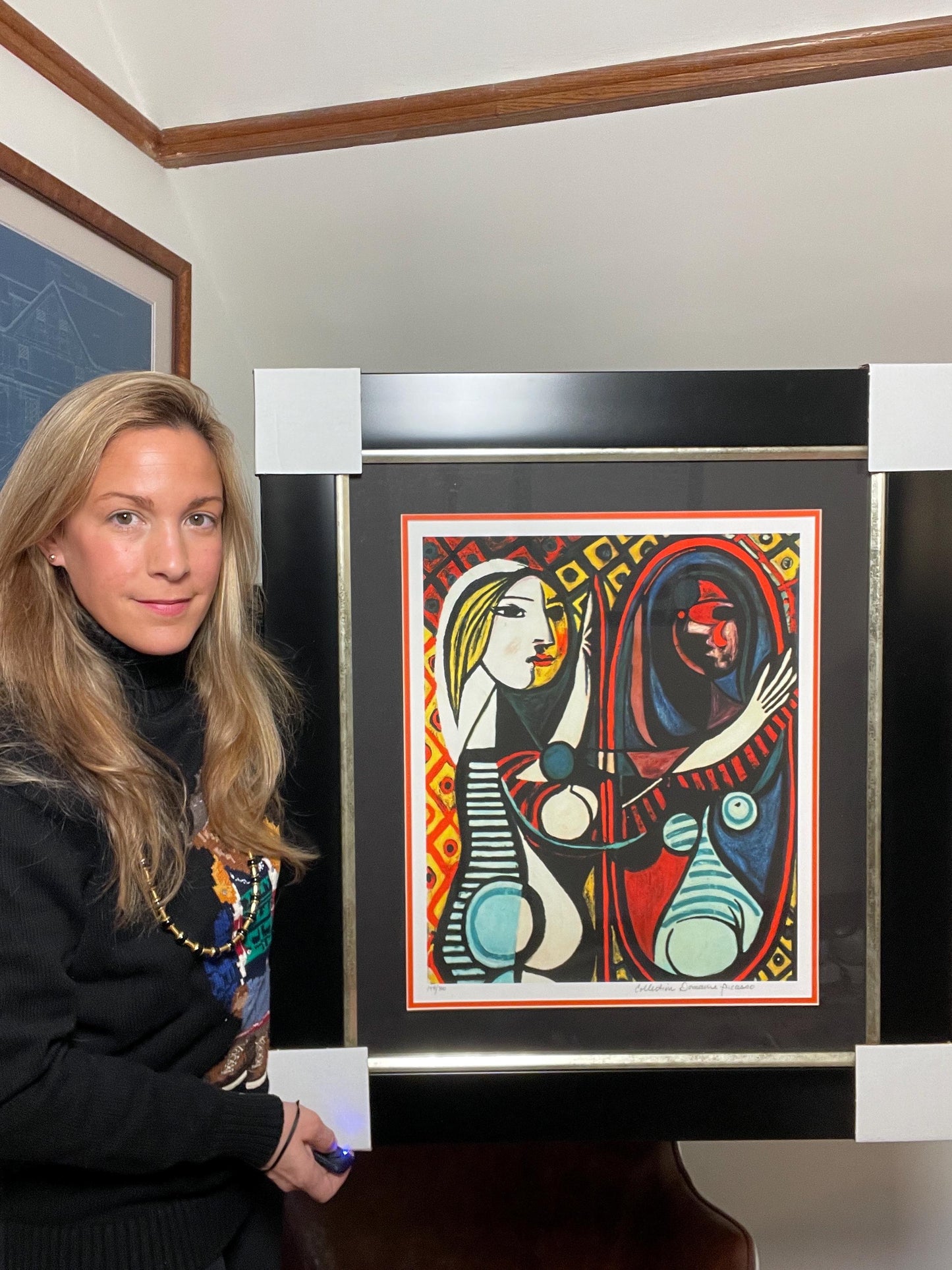 Pablo Picasso ‘Girl in a Mirror Limited Edition on Paper from Collection Domaine Picasso Artwork Gift Wall Art Wedding Gift Heirloom Piece