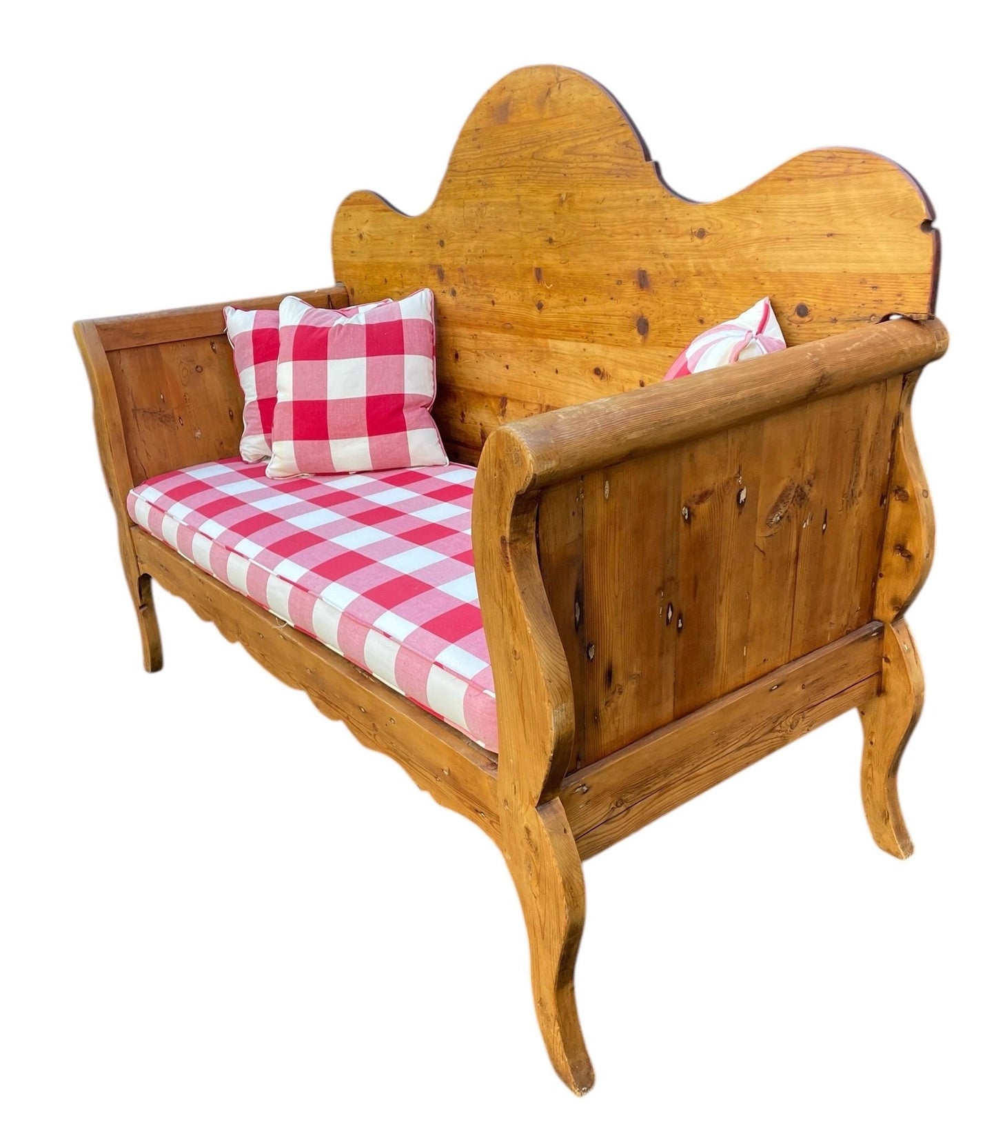 Settle Bench Rustic American Entry Bench Classic American Settle Bench for Mudroom Entryway Seating