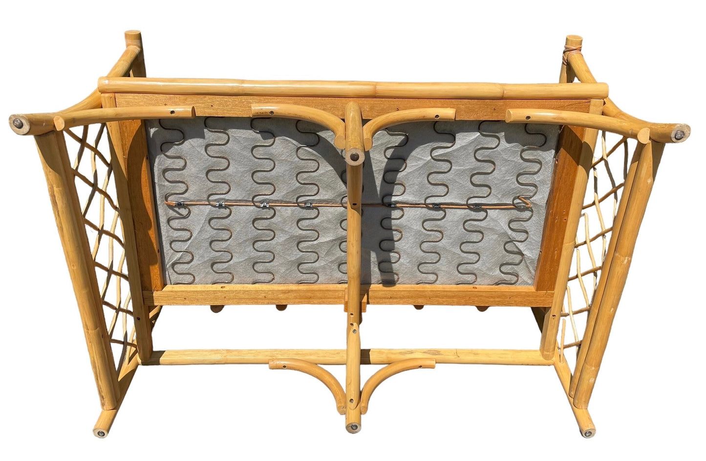 Vintage Rattan Couch Ficks Reed Style Patio Furniture Rattan Vintage Sofa Palm Beach Lattice Furniture Porch 2 Seater FREE SHIPPING