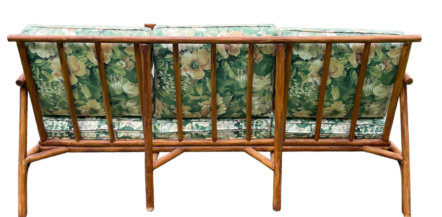 Vintage Sofa Ficks Reed Style Patio Furniture Rattan Vintage Sofa Palm Beach Boho Furniture Porch Couch