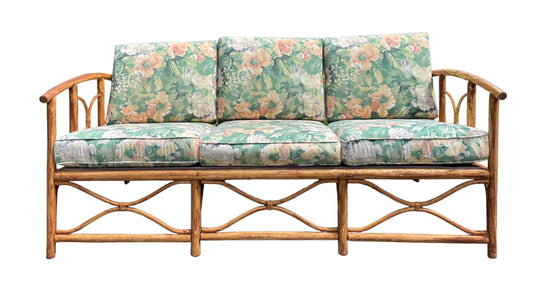 Vintage Sofa Ficks Reed Style Patio Furniture Rattan Vintage Sofa Palm Beach Boho Furniture Porch Couch