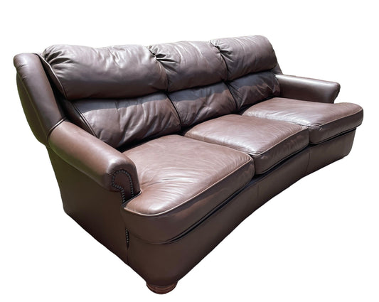 Top Grain Leather Couch Brown Leather Emerson Leather Luxury 3 Seater Sofa Immaculate Vintage Sofa Couch Anthropologie Style