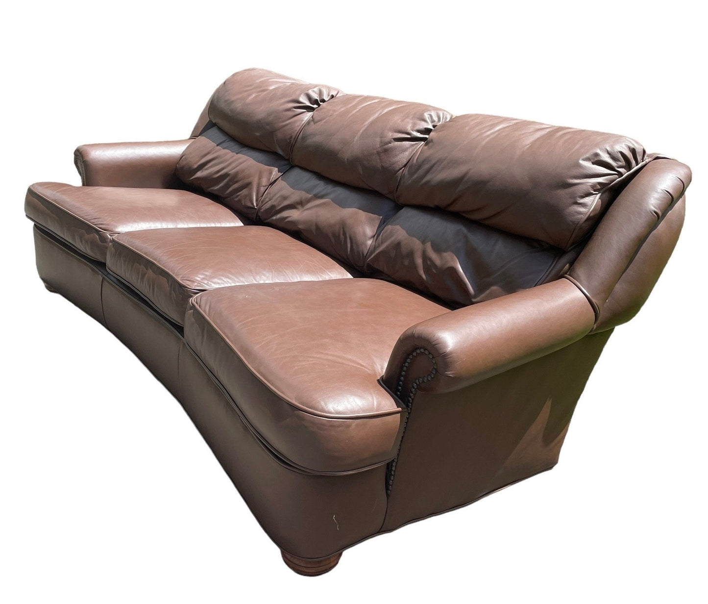 Top Grain Leather Couch Brown Leather Emerson Leather Luxury 3 Seater Sofa Immaculate Vintage Sofa Couch Anthropologie Style