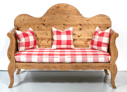Settle Bench Rustic American Entry Bench Classic American Settle Bench for Mudroom Entryway Seating