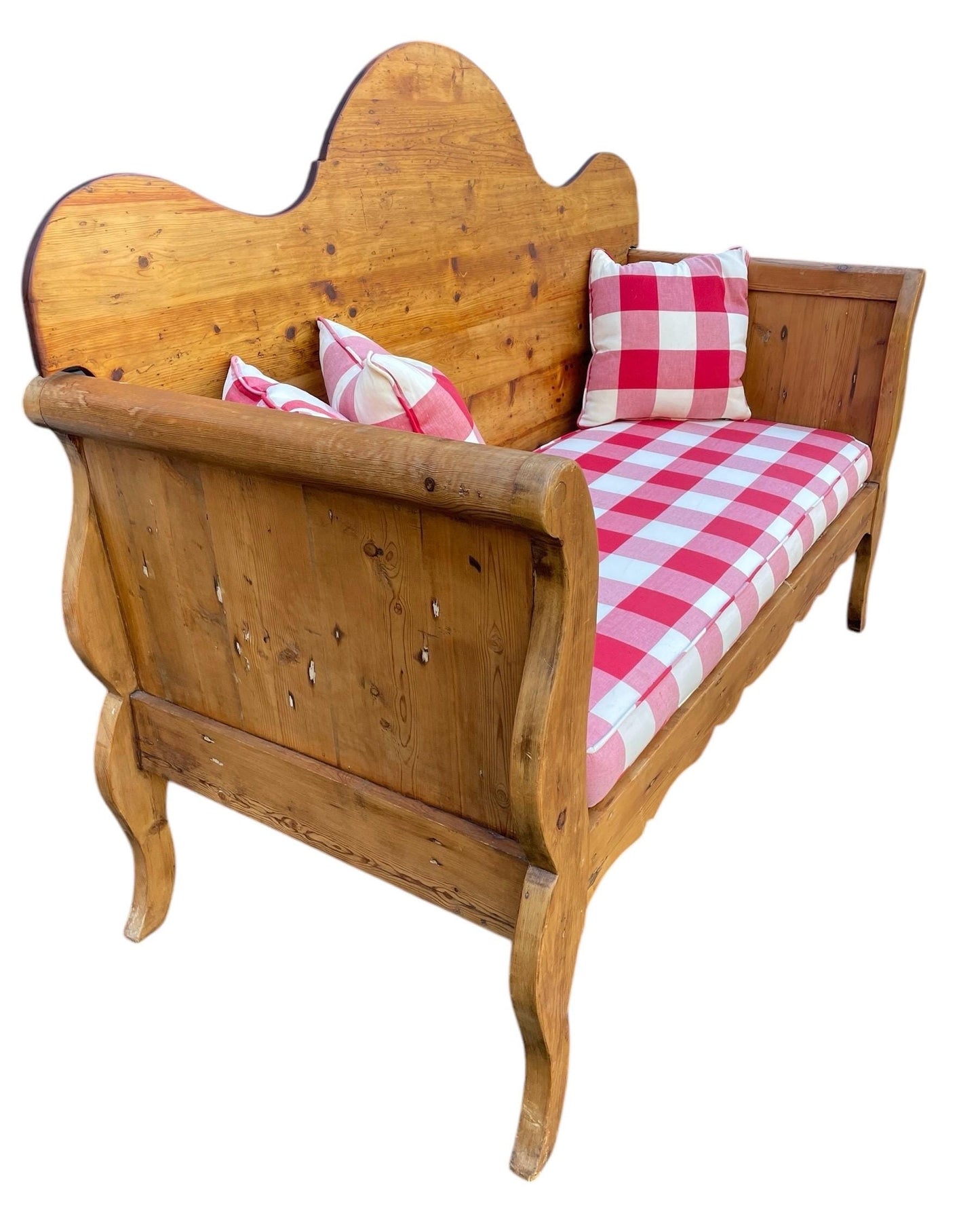 Settle Bench Rustic American Entry Bench Classic American Settle Bench for Mudroom Entryway Seating